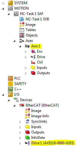 01 Drive and Axis Added