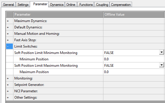 08 Setting Axis Software Limits