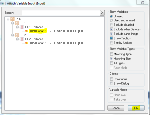 13 Attach OP10 Input Variable