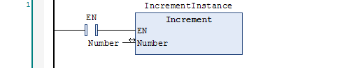 14 Calling Increment Function Block