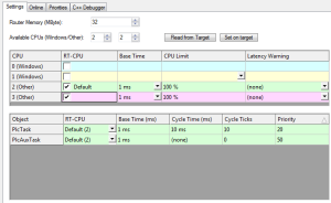 16 Real-Time Settings Select CPUs 2 and 3