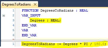 25 Define DegreesToRadians Function