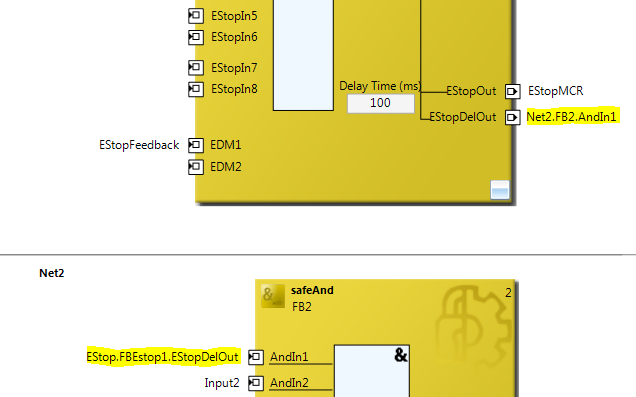 33 Connecting TwinSAEF Function Blocks Across Networks