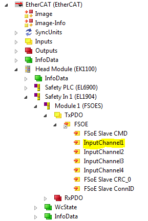 34 Linking to an EL1904 Safety Input