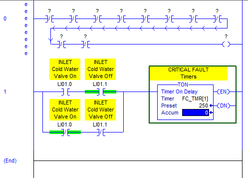 RSLogix 5000 Tutorial - Finished entering timer instruction