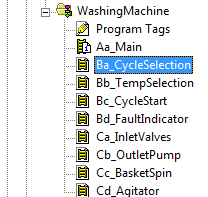 RSLogix 5000 - Washing Machine Routines