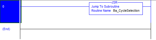 RSLogix 5000 - JSR with Routine Selected