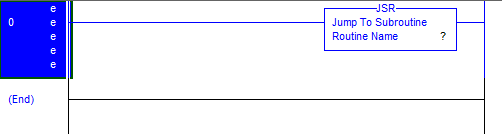 RSLogix 5000 - Routine with JSR