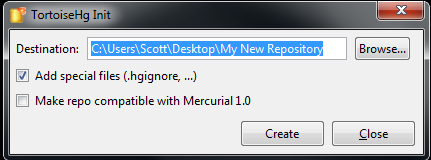 My New Repository - Right Click - Confirm