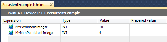 Persistent Example Online 3 - Written