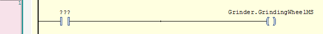 TwinCAT 3 Tutorial: Rung with Grinder-GrindingWheelMS coil and contact