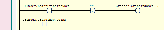 TwinCAT 3 Tutorial: Rung with Grinder-GrindingWheelMS coil and contact5
