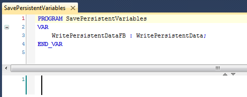 SavePersistentVariables program - with variable