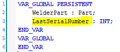 03 Persistent Last Serial Number
