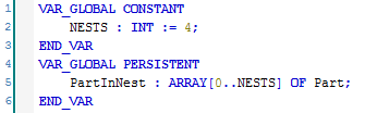 10 Persistent PartInNest Variable